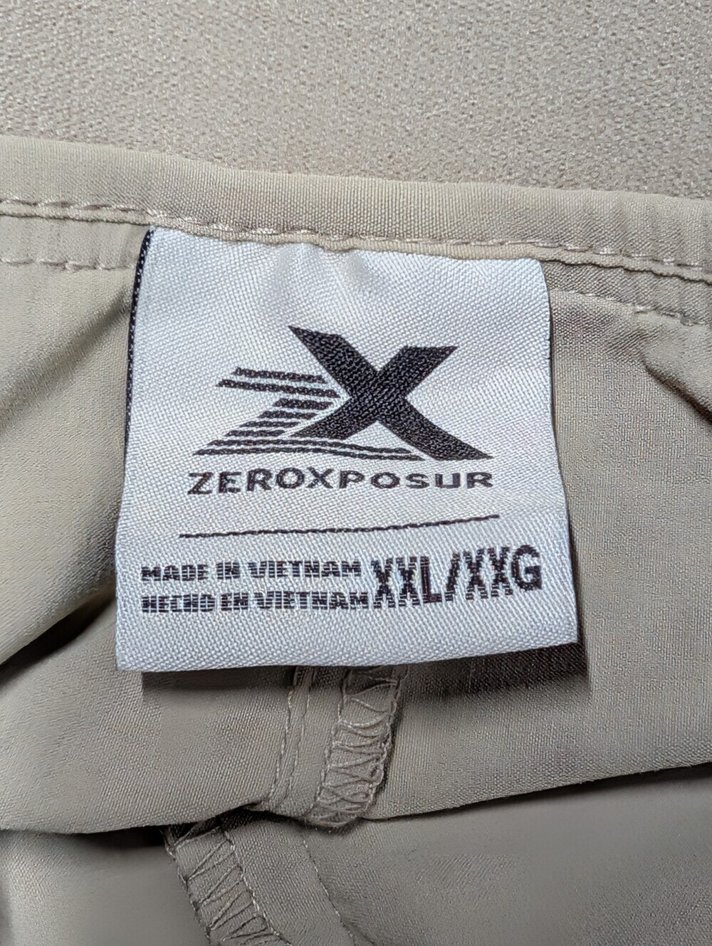 ZeroXposur Men's Khaki Hiking Cargo Pants Stretch Lightweight Beige Sz XXL - Picture 6 of 7